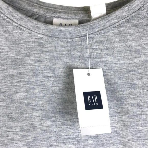 GAP NWT GIRLS GRAY SHIRT TOPS SUMMER SPRING WINTER FALL SHIRTS NEW TOP SIZE M 8 - Picture 3 of 7
